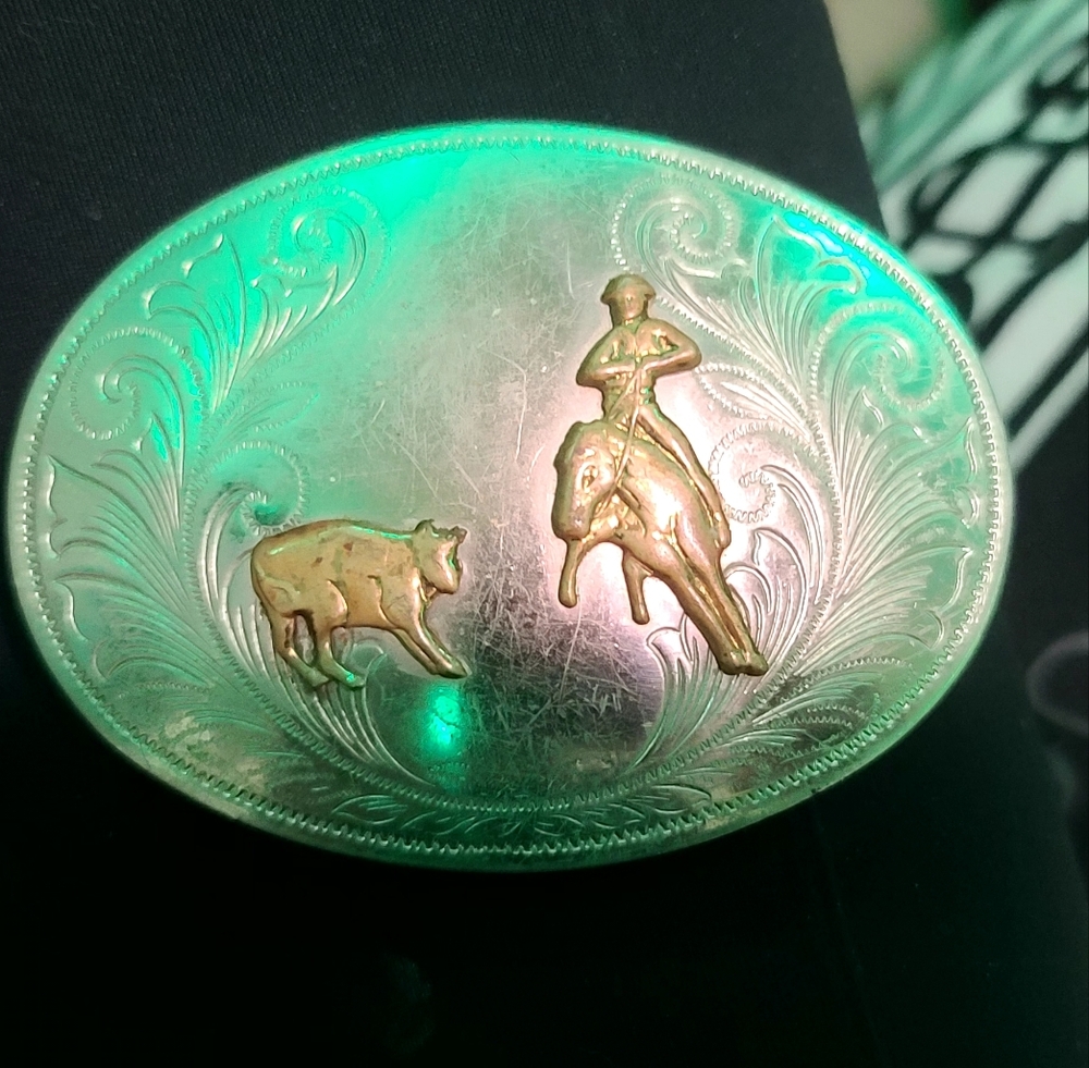 Nickel Silver Oval Belt Buckle